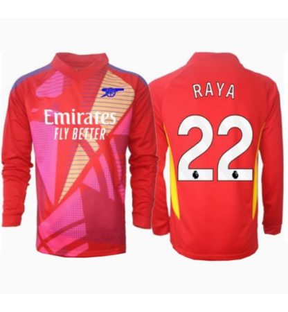 Poceni Moški Nogometni Dresi Arsenal Vratar Gostujoči 2024-25 David Raya 22