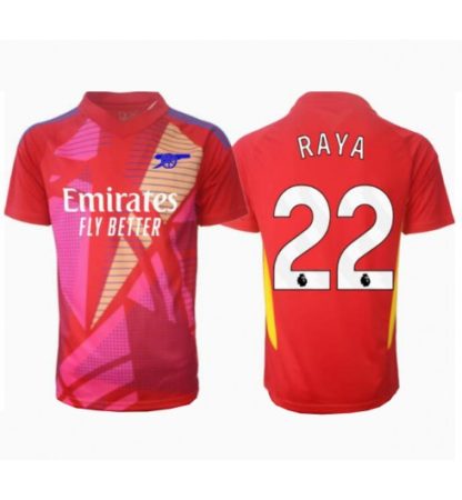 Nakup Moški Nogometni Dresi Arsenal Vratar Gostujoči 2024-25 rdeča David Raya 22