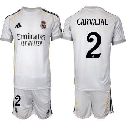 Prodajo Moški Nogometni Dresi kompleti Real Madrid Domači 2025-26 Daniel Carvajal 2