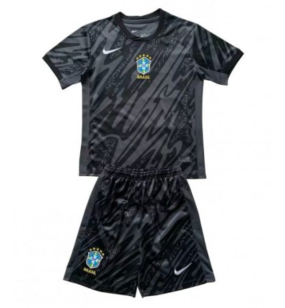 Poceni Otroški Nogometni dresi kompleti Brazilija Vratar Gostujoči Copa America 2024
