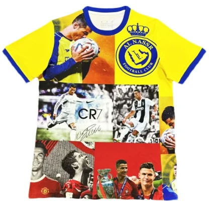 Najcenejši Moški Nogometni dresi Al-Nassr 2025-2026 Kratek Rokav Cristiano Ronaldo CR7