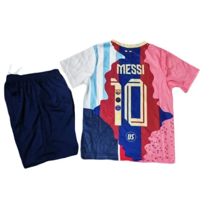 Poceni Otroški Nogometni dresi kompleti Inter Miami CF 2025-26 tisk Lionel Messi 10