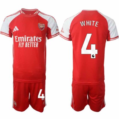 Prodajo Moški Nogometni dresi Kompleti Arsenal Domači 2025-26 Ben White 4