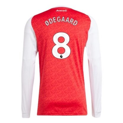 Nogometni dresi Arsenal Domači 2025-26 Moški Dolgi Rokav Martin Ødegaard 8
