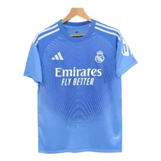 Nogometni dresi Real Madrid Vratar 2025-26 modra Moški Kratek Rokav