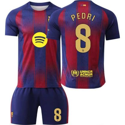 Otroški Nogometni dresi FC Barcelona Domači 2025-26 z imenom Pedri Gonzalez 8