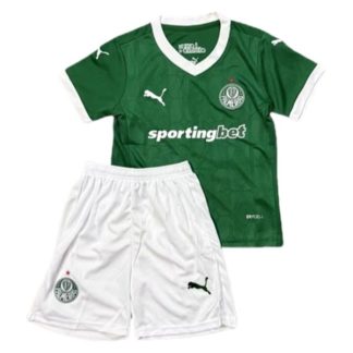 Otroški Nogometni dresi za otroke SE Palmeiras Domači 2025-26 z imenom