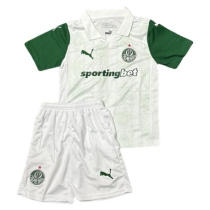 Otroški Nogometni dresi za otroke SE Palmeiras Gostujoči 2025-26 z imenom