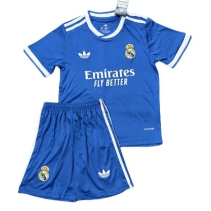 Otroški Nogometni dresi kompleti Real Madrid Tretji 2025-26 z imenom