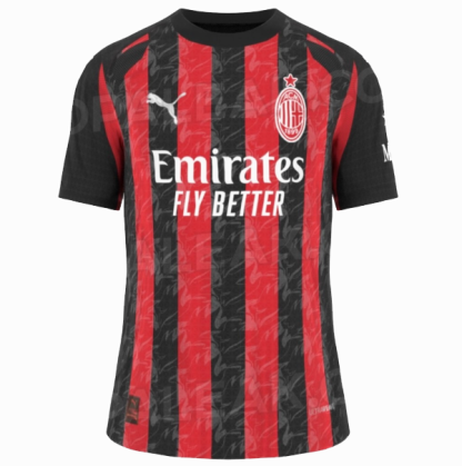 Moški Nogometni Dresi AC Milan Domači 2025/26 Kratek Rokav z lastnim imenom