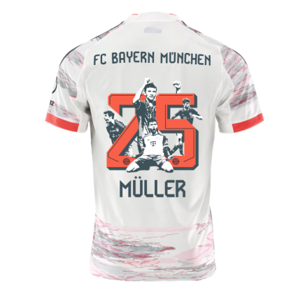 Moški Nogometni dresi FC Bayern Munich Gostujoči 2025-26 z imenom Thomas Muller 25