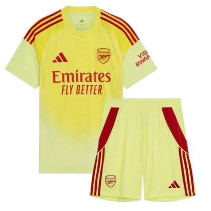 Otroški Nogometni dresi kompleti Arsenal Vratar Domači 2025-26 z lastnim tiskom