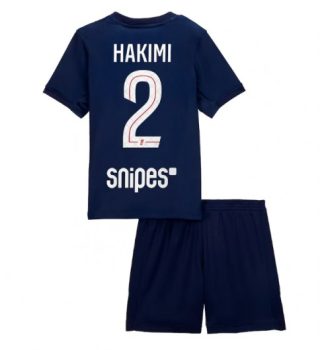 Otroški dresi kompleti Paris Saint-Germain PSG Domači 2025-26 Achraf Hakimi 2