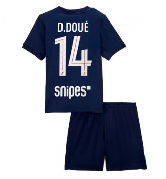 Otroški Nogometni dres kompleti Paris Saint-Germain PSG Domači 2025-26 Desire Doue 14