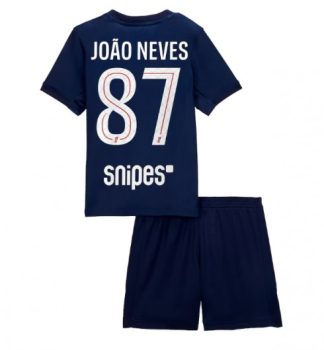 Kupiti Otroški dresi kompleti Paris Saint-Germain PSG Domači 2025-26 Joao Neves 87