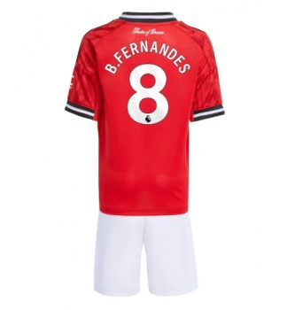 Nogometni dresi komplet Manchester United Domači 2025-26 Otroški Bruno Fernandes 8