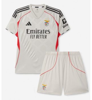 Otroški Nogometni dresi kompleti za otroke Benfica Gostujoči 2025-26