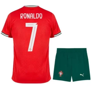 Otroški Nogometni dresi za otroke Portugalska Domači 2025-26 Cristiano Ronaldo 7