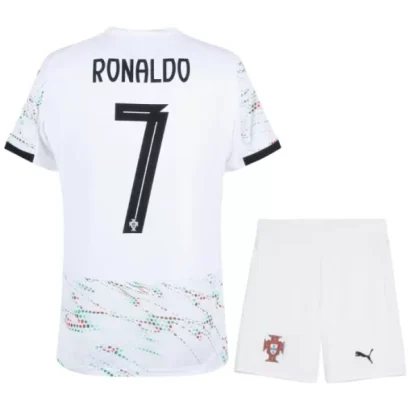 Nogometni dresi kompleti za otroke Portugalska Gostujoči 2025-26 Cristiano Ronaldo 7