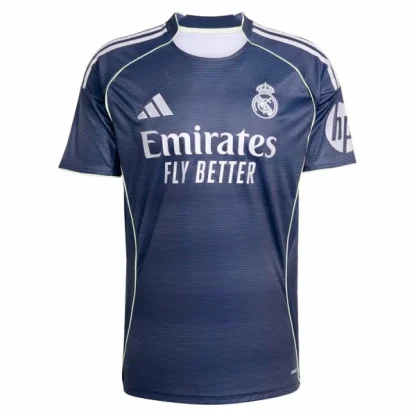 Otroški Nogometni dresi Real Madrid Gostujoči 2025-26 tisk Kylian Mbappé 9