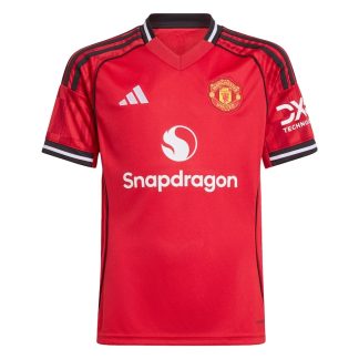 Poceni Moški Nogometni dresi Manchester United Domači 2025-26 rdeča Kratek Rokav