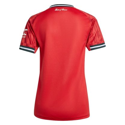 Ženski Nogometni Dres Manchester United Domači 2025-26 rdeča Kratek Rokav