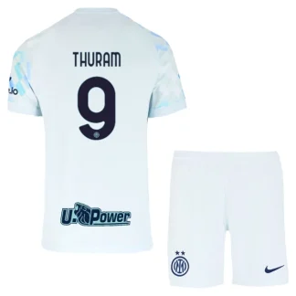 Nogometni dresi za otroke kompleti Juventus Gostujoči 2025-26 Marcus Thuram 9