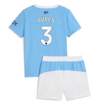 Nogometni dresi kompleti Manchester City Domači 2025-26 Otroški Ruben Dias 3