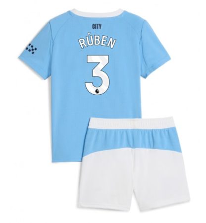 Nogometni dresi kompleti Manchester City Domači 2025-26 Otroški Ruben Dias 3