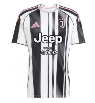 Poceni Nogometni Dresi Juventus Domači 2025-26 Moški Kratek Rokav