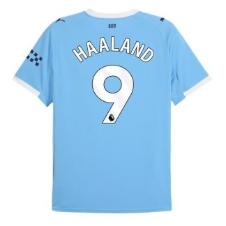 Nogometni dresi Manchester City Domači 2025-26 Moški tisk Erling Haaland 9