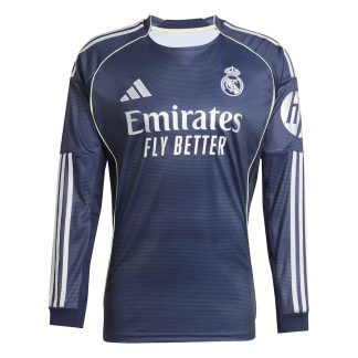 Prodajo Nogometni dresi Real Madrid Gostujoči 2025-26 Moški Dolgi Rokav