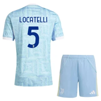Otroški Dresi kompleti Juventus Gostujoči 2025-26 Manuel Locatelli 5
