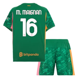 Otroški Nogometni Dresi AC Milan Vratar 2025-26 zelena Mike Maignan 16
