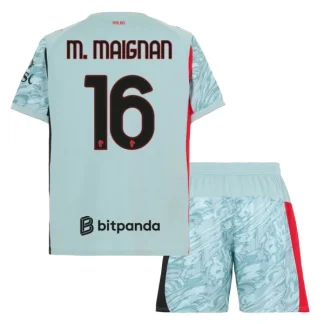 Poceni Otroški Nogometni Dresi AC Milan Vratar 2025-26 Mike Maignan 16