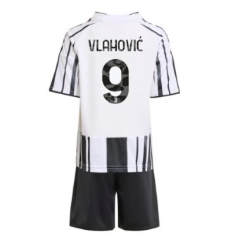 Otroški Nogometni Dresi za otroke Juventus Domači 2025-26 Dusan Vlahovic 9