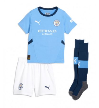 Nogometni dresi za otroke Manchester City Domači 2024-2025 Kevin De Bruyne 17