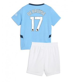 Nogometni dresi za otroke Manchester City Domači 2024-2025 Kevin De Bruyne 17