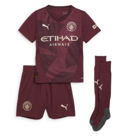 Otroški Nogometni dresi Manchester City Tretji 2024-2025 Kevin De Bruyne 17