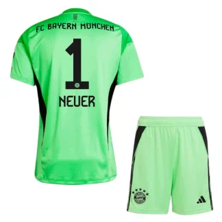 Poceni Otroški Nogometni dresi FC Bayern Munich Vratar 2025-26 Neuer 1