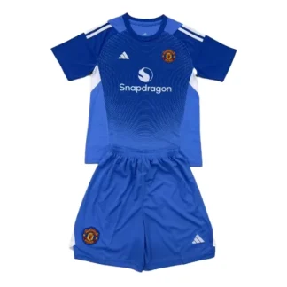 Otroški Nogometni dresi kompleti Manchester United Vratar 2025-26