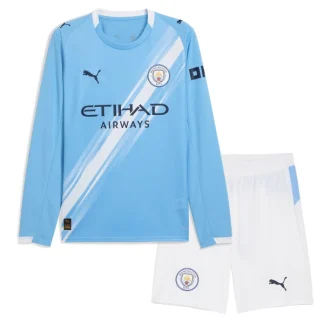 Otroški Nogometni dresi Kompleti Manchester City Domači 2025-2026