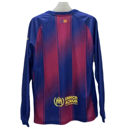 Poceni Nogometni Dres FC Barcelona 2025-26 Moški Dolgi Rokav