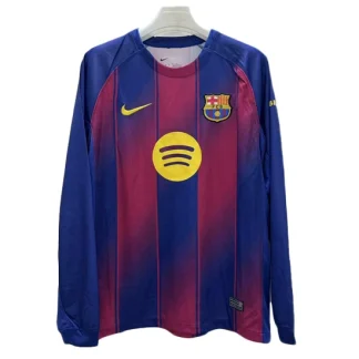 Poceni Nogometni Dres FC Barcelona 2025-26 Moški Dolgi Rokav