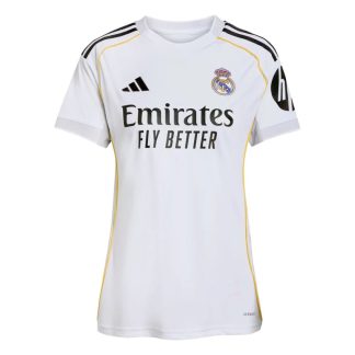 Poceni Ženski dresi za nogomet Real Madrid Domači 2025-26 Kratek Rokav
