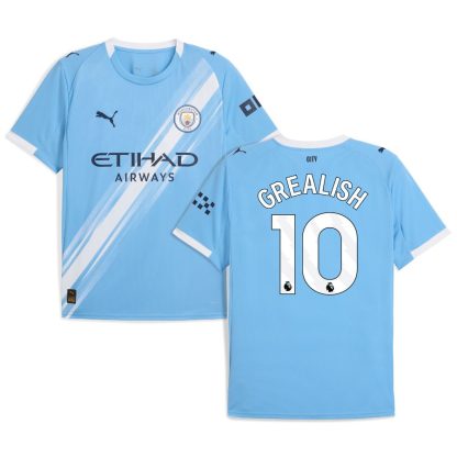 Poceni Nogometni dresi Manchester City Domači 2025-26 Moški Jack Grealish 10