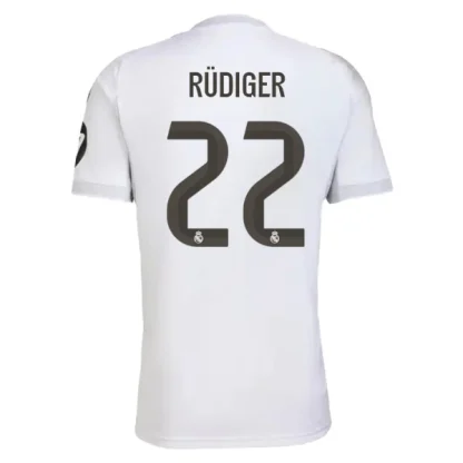 Poceni Nogometni dresi Real Madrid Domači 2025-26 Antonio Rudiger 22