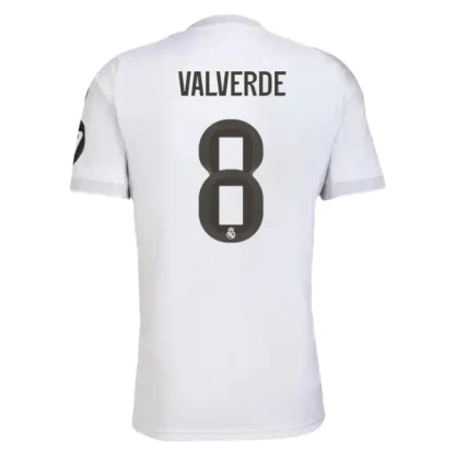 Poceni Nogometni dres Real Madrid Domači 2025-26 Federico Valverde 8