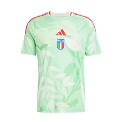 Poceni Nogometni dresi Italija Gostujoči Euro 2025 zelena Moški Kratek Rokav