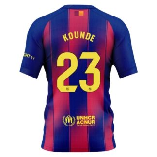 Novi Moški Nogometni dresi FC Barcelona Domači 2025-26 Jules Kounde 23